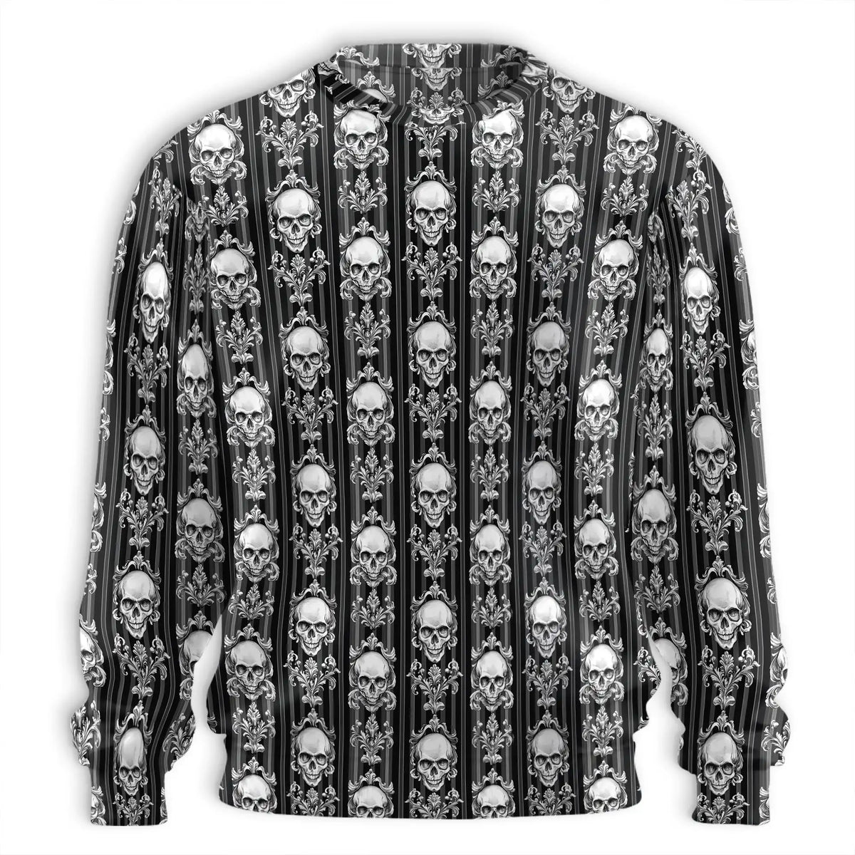Black White Skull Sweatshirt – Colorful Graphic 3D All Over Print Design