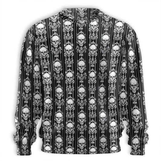 Black White Skull Sweatshirt – Colorful Graphic 3D All Over Print Design
