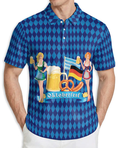 Oktoberfest Beer Festival 3D Polo Shirt | Azhawaiian