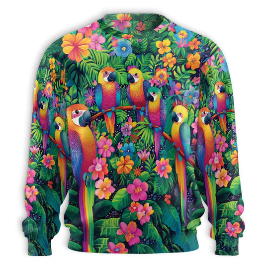 Parrot Tropical Sweatshirt – Tropical 3D All Over Print Design