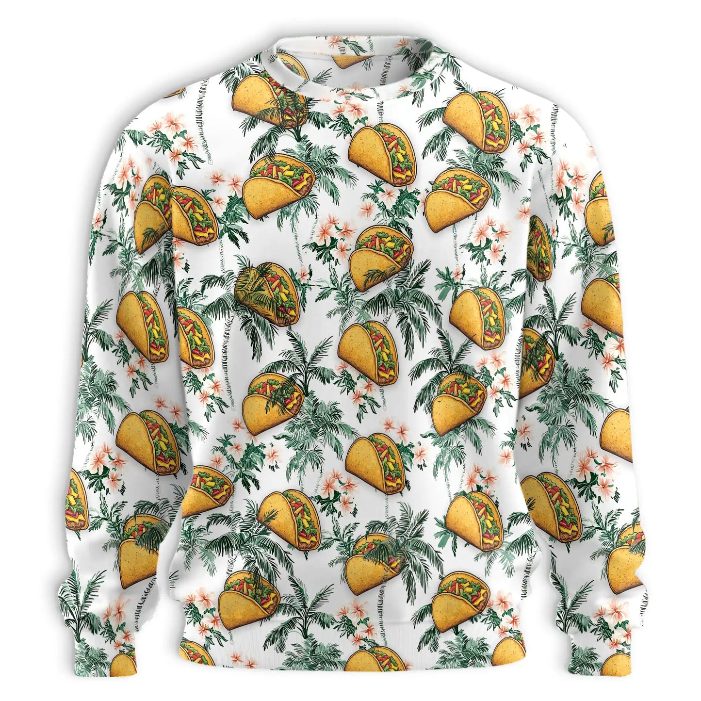 Taco Tropical Vintage Sweatshirt – Tropical Vintage 3D All Over Print Design
