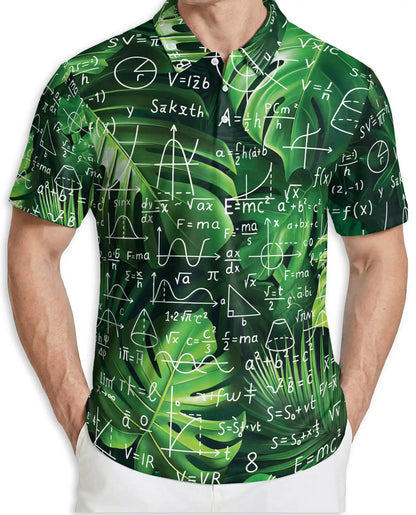 Math Formula Polo Shirt, Science Equation Print | Azhawaiian