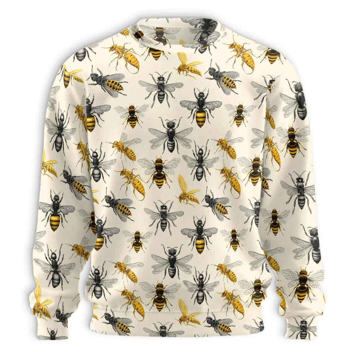 Vintage Honey Bee Sweatshirt – Vintage 3D All Over Print Design