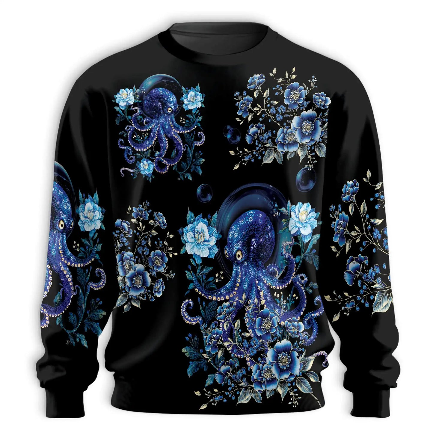 Octopus Flower Sweatshirt – Colorful Graphic 3D All Over Print Design
