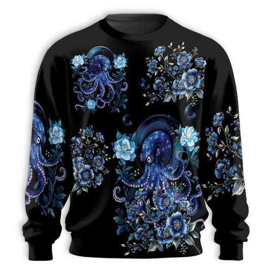 Octopus Flower Sweatshirt – Colorful Graphic 3D All Over Print Design