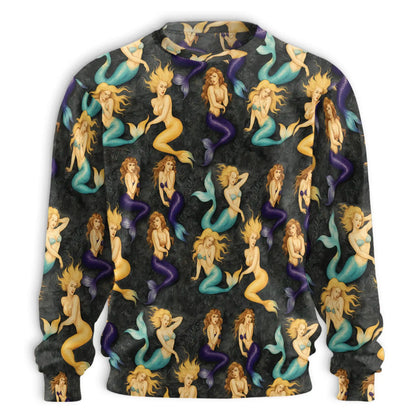 Vintage Mermaid Sweatshirt – Vintage 3D All Over Print Design