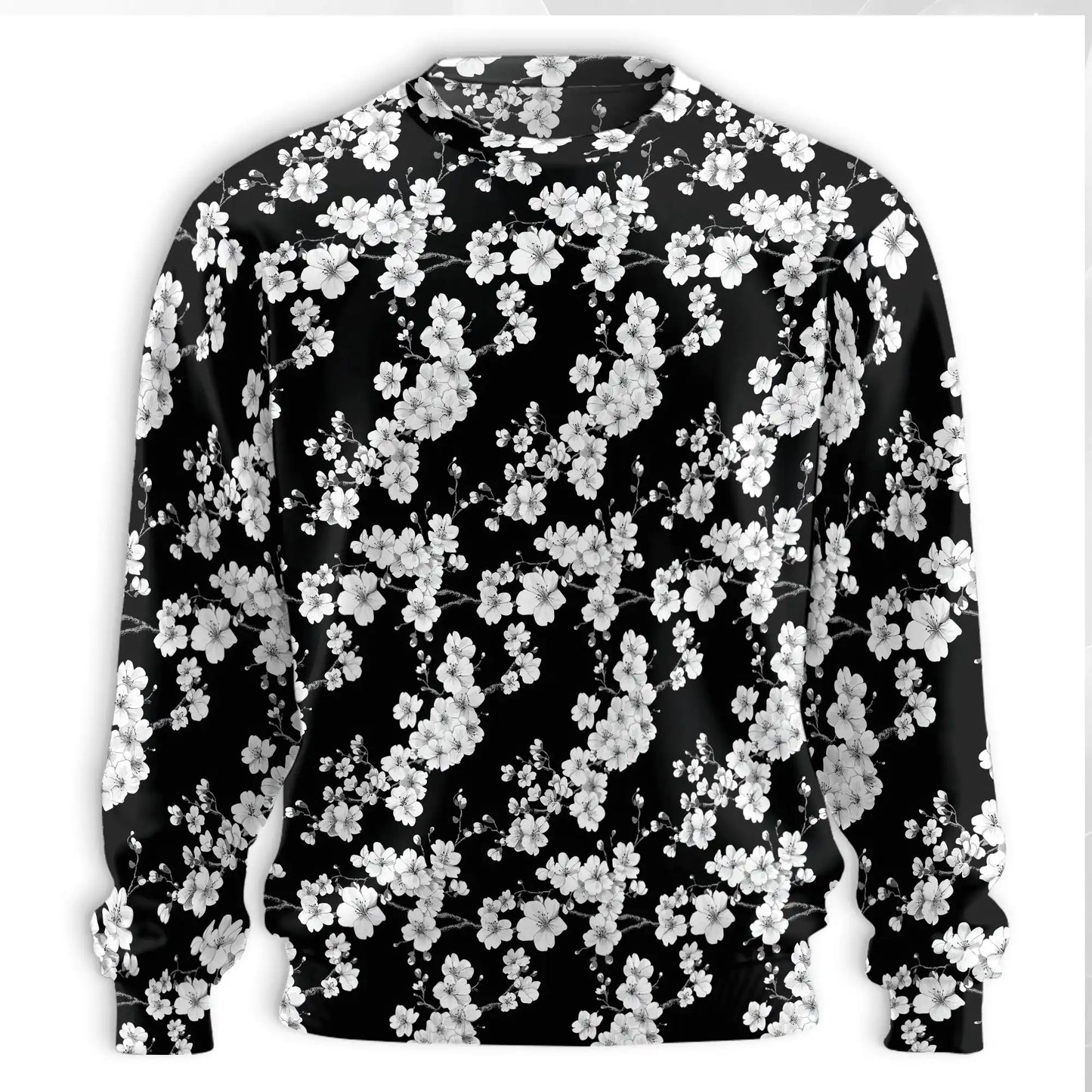 Japanese Floral Sweatshirt – Colorful Graphic 3D All Over Print Design