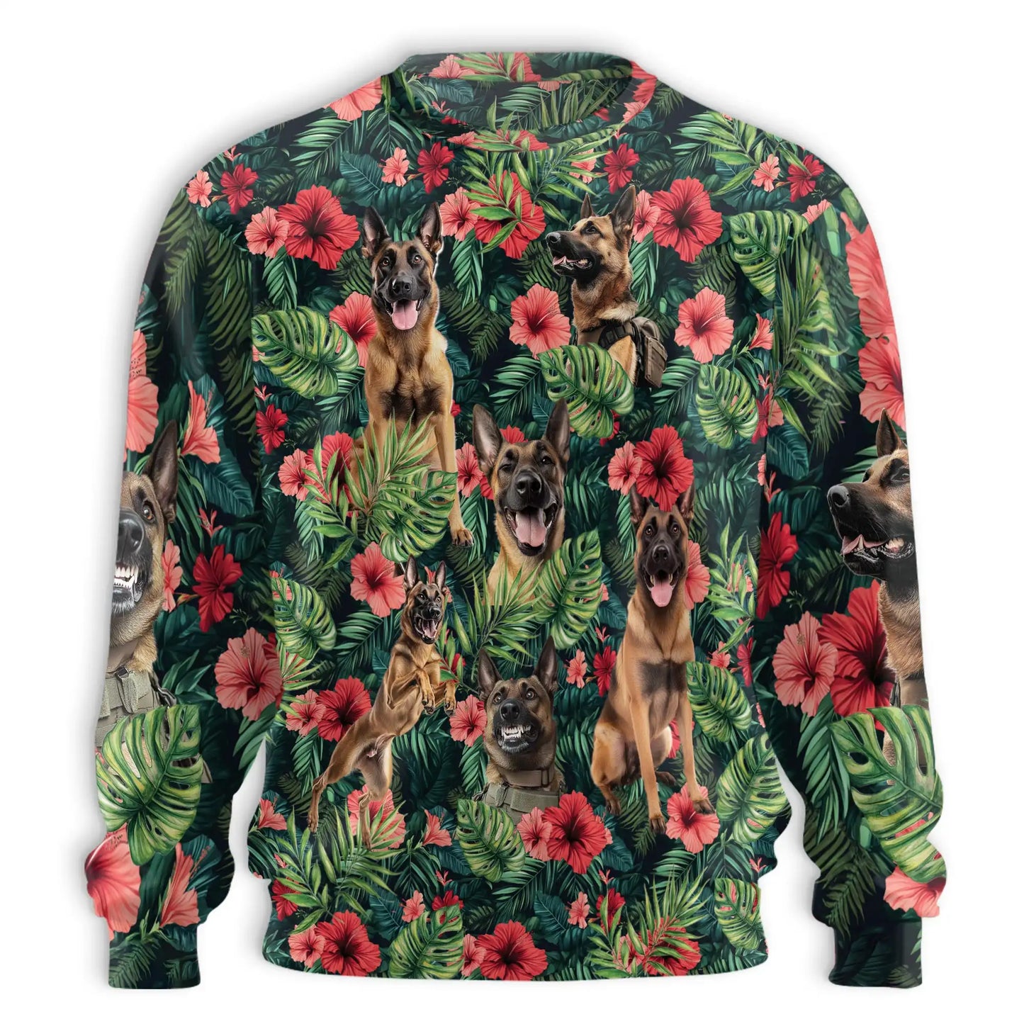 German Shepherd Tropical Sweatshirt – Tropical 3D All Over Print Design