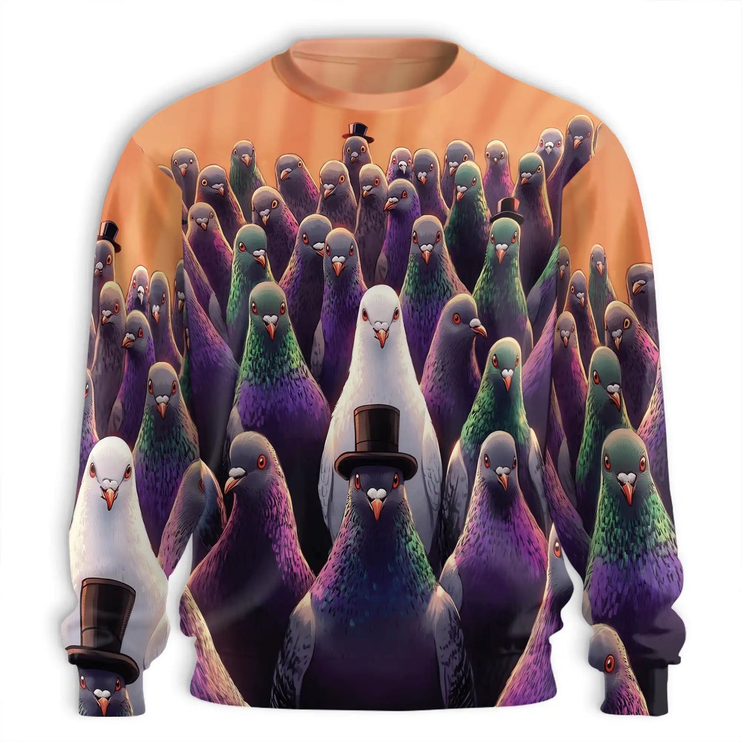 Pigeon Hunting Sweatshirt – Colorful Graphic 3D All Over Print Design