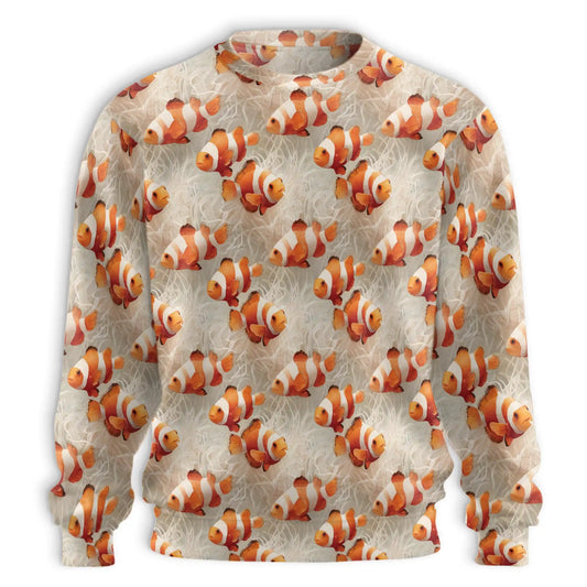 Clownfish Pattern Sweatshirt – Tropical 3D All Over Print Design