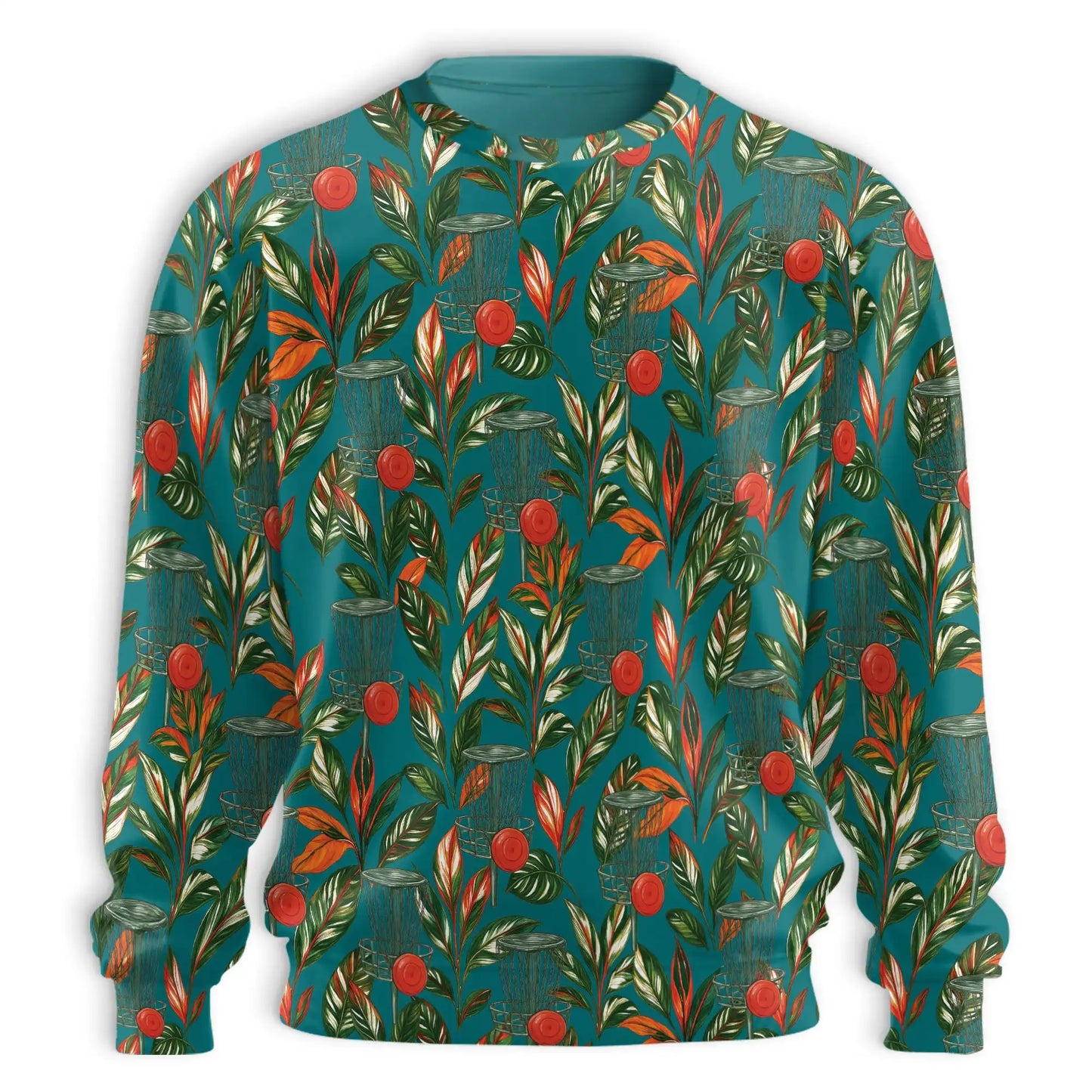 Disc Golf Sporty Sweatshirt – Colorful Graphic 3D All Over Print Design