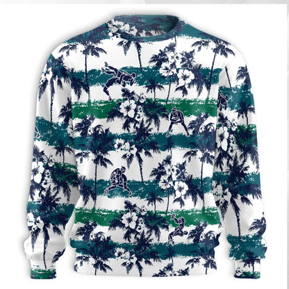 Wrestling Palm Tree Sweatshirt – Tropical 3D All Over Print Design