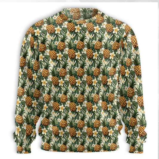Golden Pineapple Sweatshirt – Tropical 3D All Over Print Design