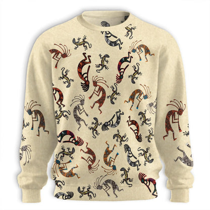 Vintage Kokopelli Sweatshirt – Vintage 3D All Over Print Design