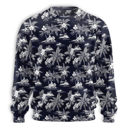 Vintage Beach Island Pattern Sweatshirt – Tropical Vintage 3D All Over Print Design