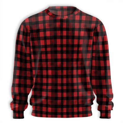 Red and Black Buffalo Plaid Sweatshirt – Colorful Graphic 3D All Over Print Design