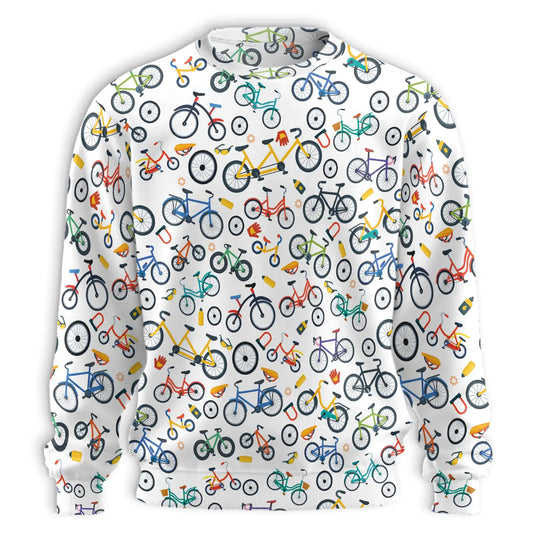 Mini Bicycle Sweatshirt – Vintage 3D All Over Print Design