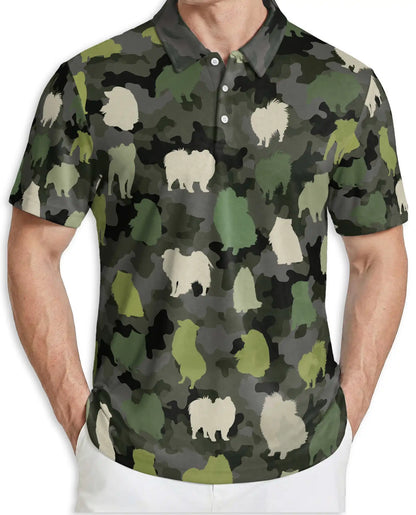 Buffalo Camouflage 3D Polo Shirt for Men, Rustic Wildlife Hunting Style | Azhawaiian