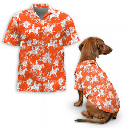 Matching Dog Owner Hawaiian Shirts, Funny Pet Aloha Shirt for Beach Vacation - Azhawaiian