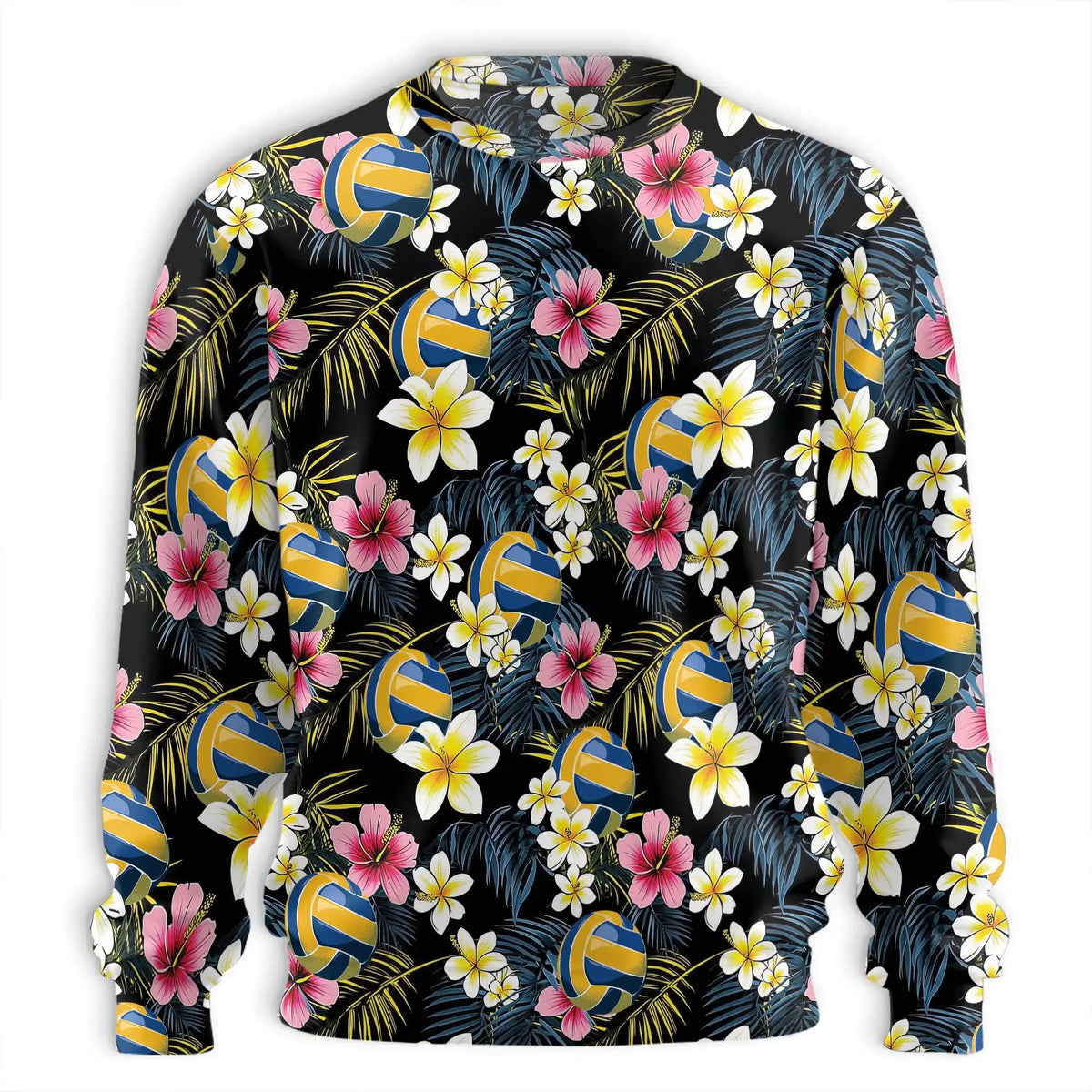 Volleyball Flower Sweatshirt – Colorful Graphic 3D All Over Print Design