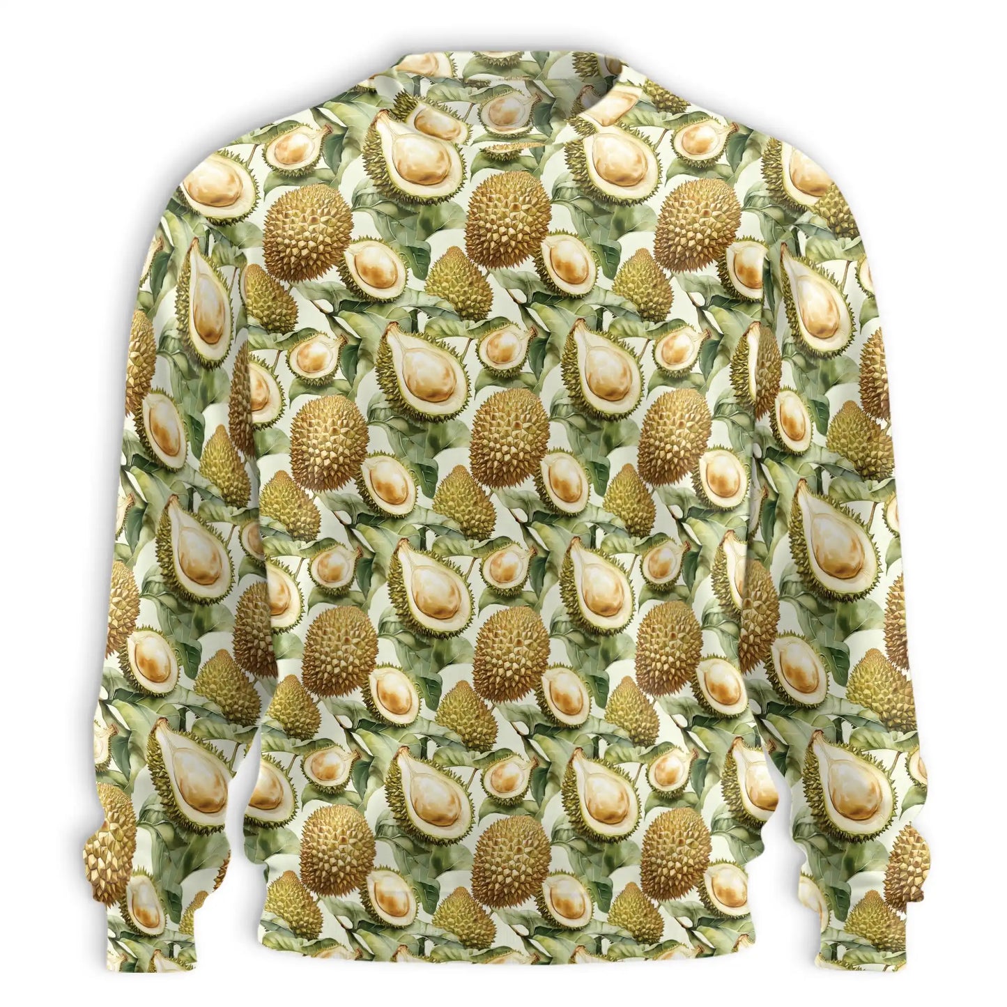 Durian Pattern Sweatshirt – Tropical 3D All Over Print Design