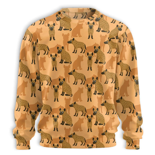 Hyena Pattern Sweatshirt – Colorful Graphic 3D All Over Print Design