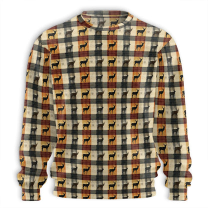Rustic Deer Sweatshirt – Colorful Graphic 3D All Over Print Design
