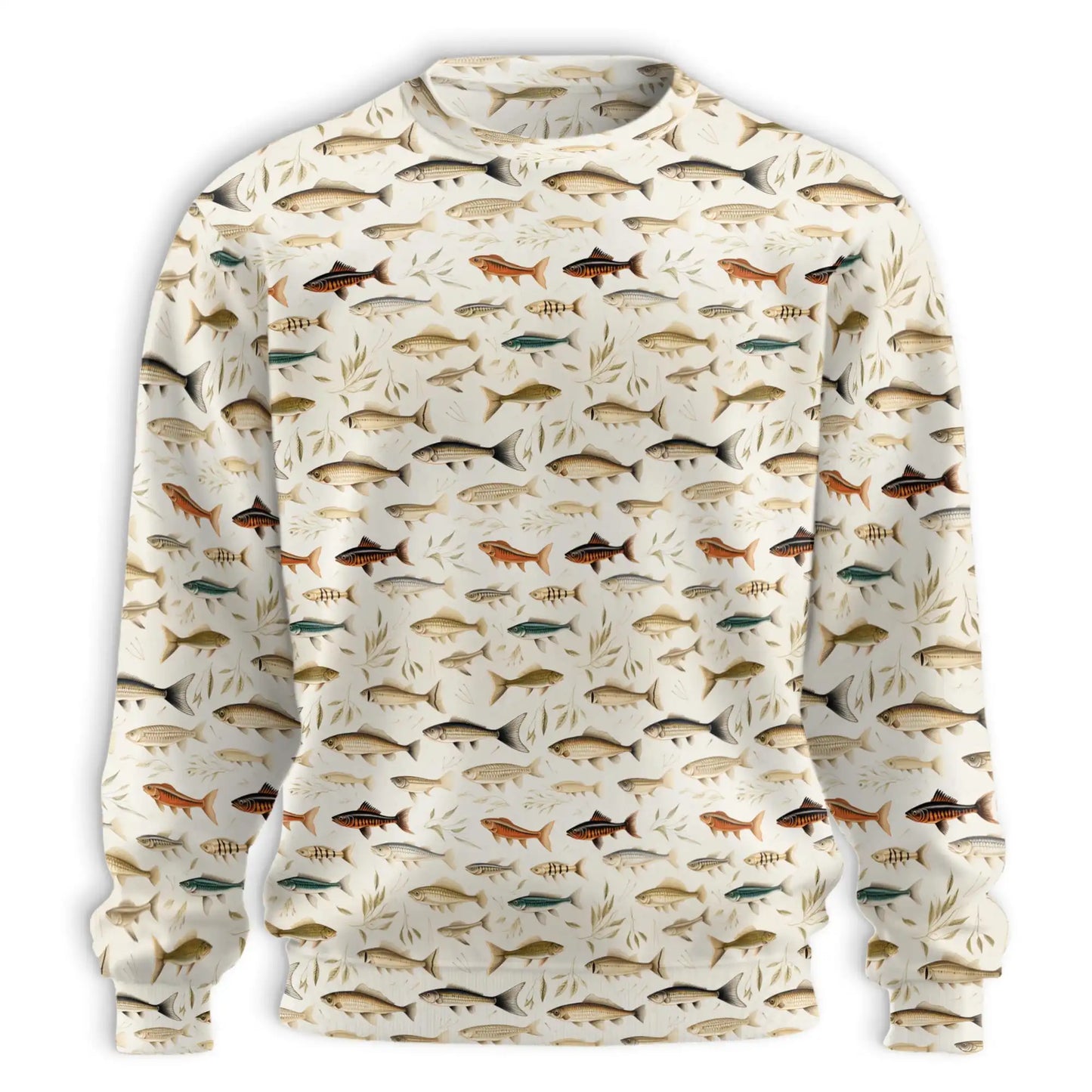 Fish Pattern Sweatshirt – Tropical 3D All Over Print Design