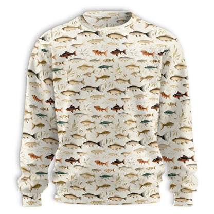 Fish Pattern Sweatshirt – Tropical 3D All Over Print Design