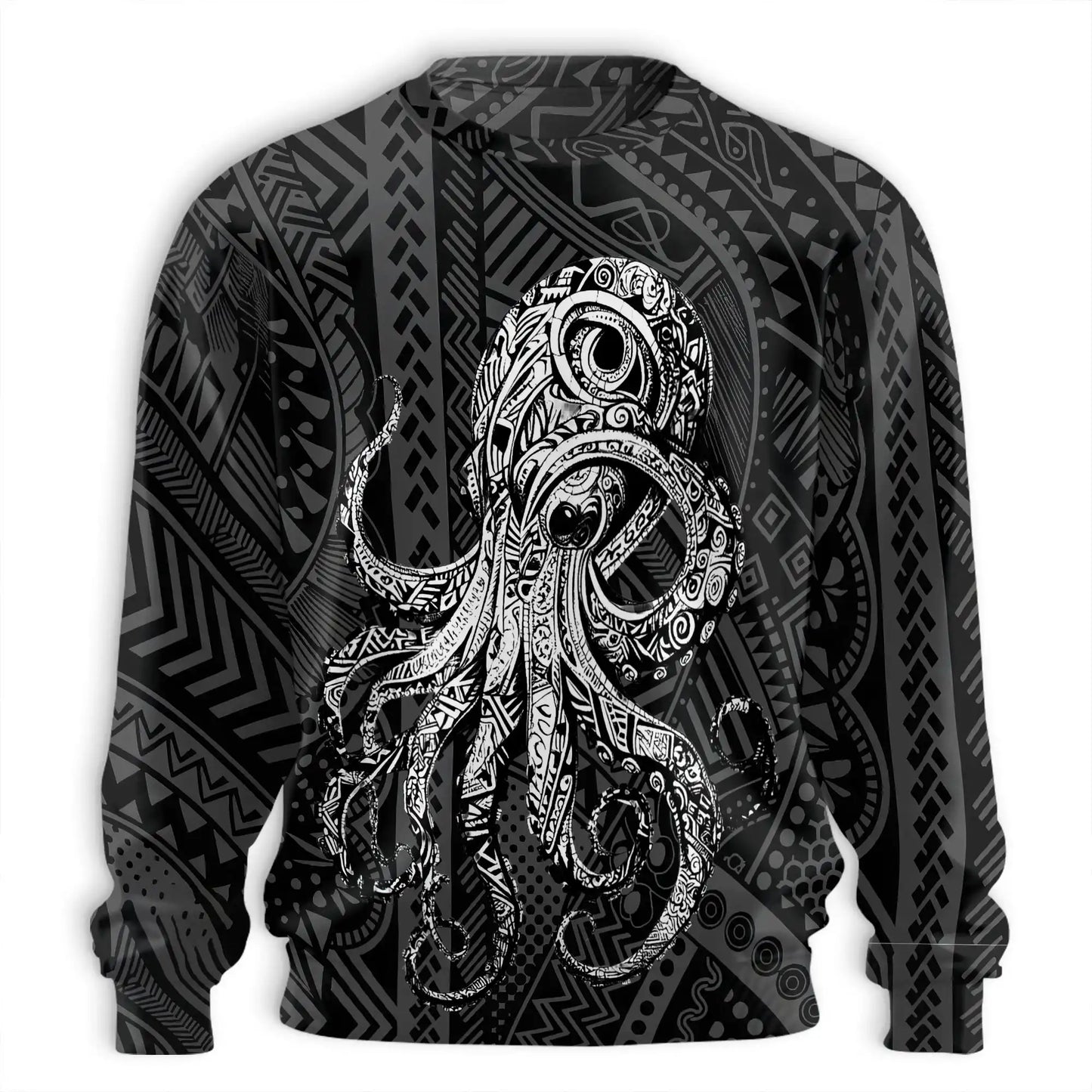 Octopus Graphic Beach Sweatshirt – Tropical 3D All Over Print Design