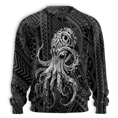 Octopus Graphic Beach Sweatshirt – Tropical 3D All Over Print Design