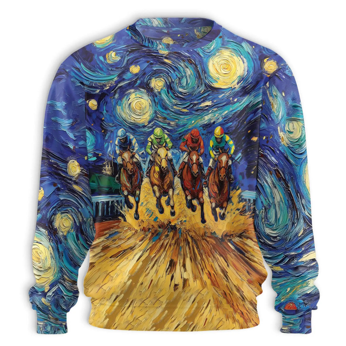 Horse Racing Sweatshirt – Colorful Graphic 3D All Over Print Design