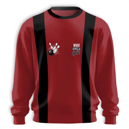 Bowling Who Gives A Split Sweatshirt – Colorful Graphic 3D All Over Print Design
