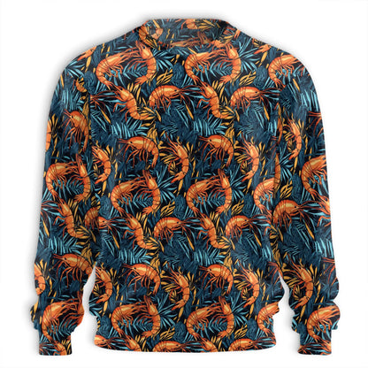 Tropical Shrimp Print Sweatshirt – Tropical 3D All Over Print Design