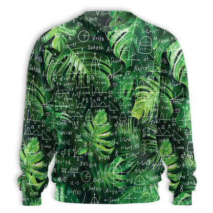 Math Formulas Tropical Leaves Sweatshirt – Tropical 3D All Over Print Design