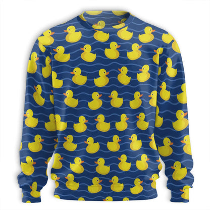 Duck Water Waves Sweatshirt – Colorful Graphic 3D All Over Print Design