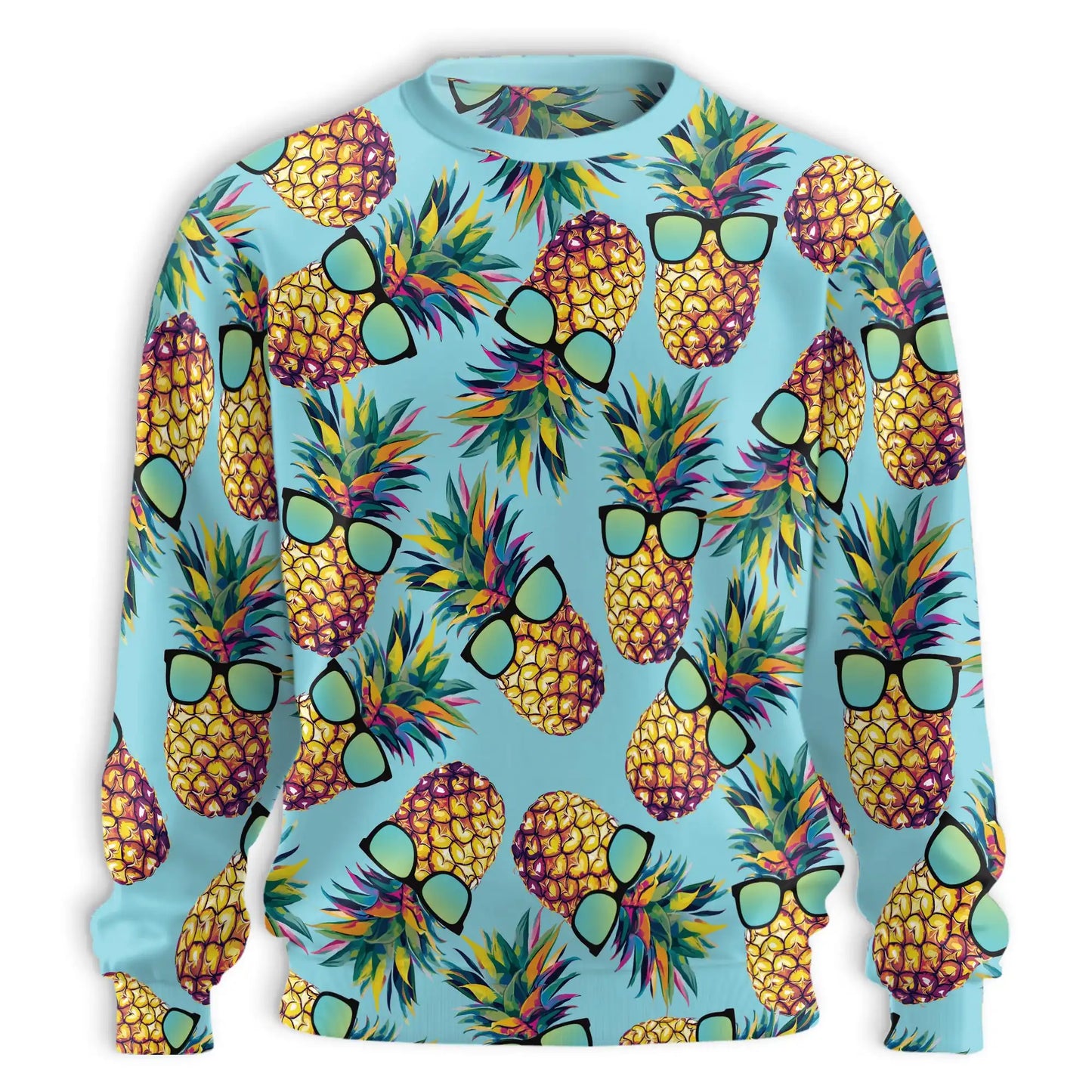 Pineapple Sunglasses Sweatshirt – Tropical 3D All Over Print Design