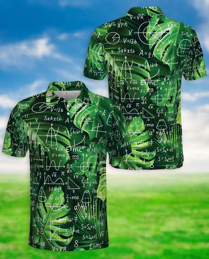 Math Formula Polo Shirt, Science Equation Print | Azhawaiian