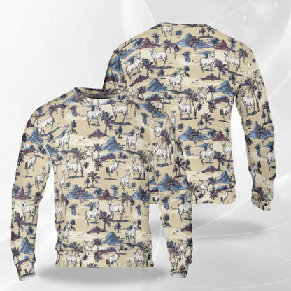 Goat Island Sweatshirt – Tropical 3D All Over Print Design