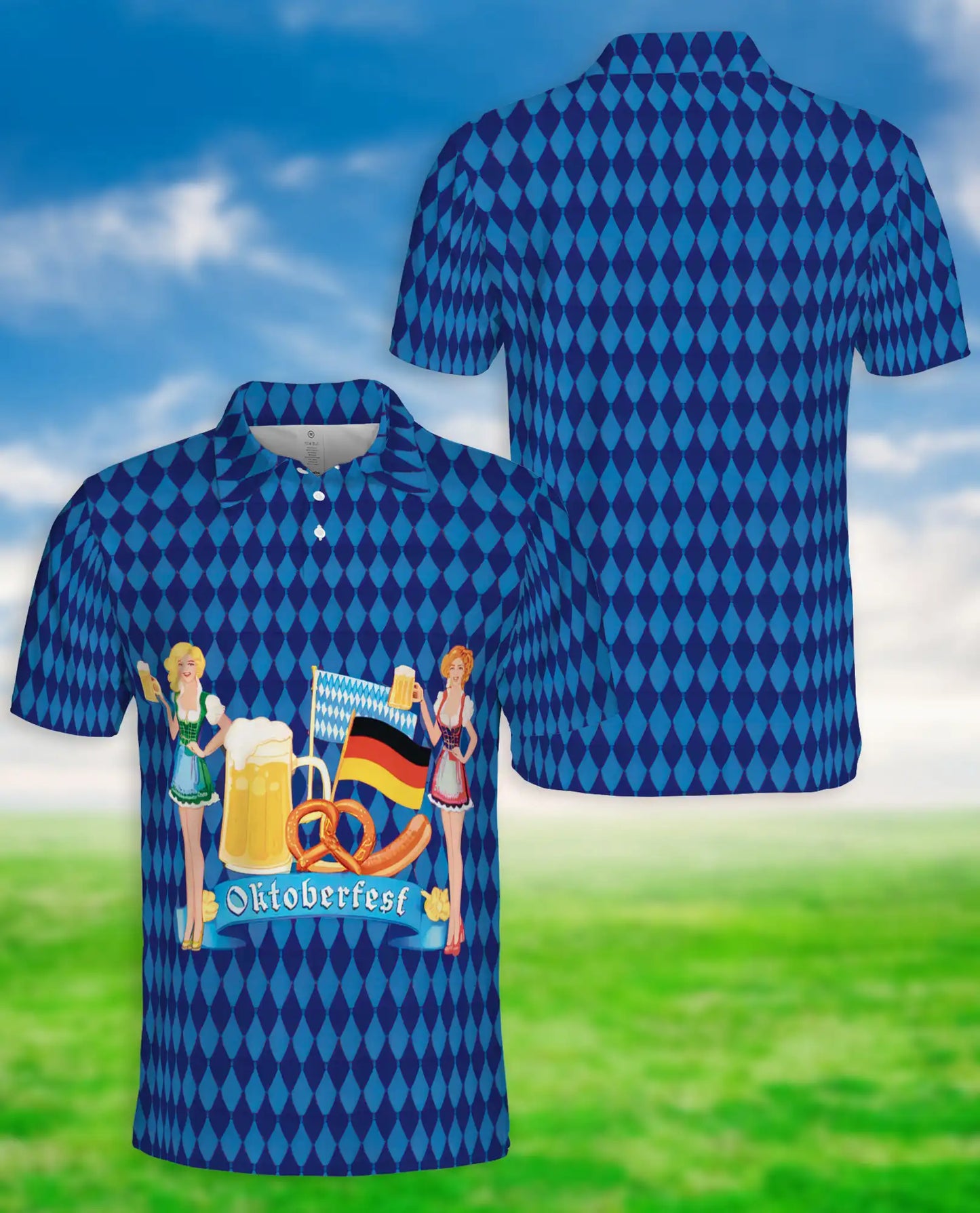 Oktoberfest Beer Festival 3D Polo Shirt | Azhawaiian