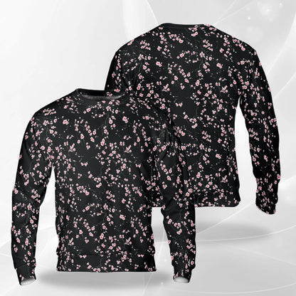 Cherry Blossom Sweatshirt – Colorful Graphic 3D All Over Print Design