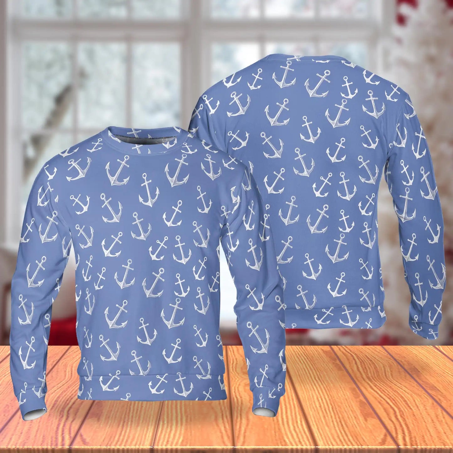 Sea Anchor Sweatshirt – Colorful Graphic 3D All Over Print Design