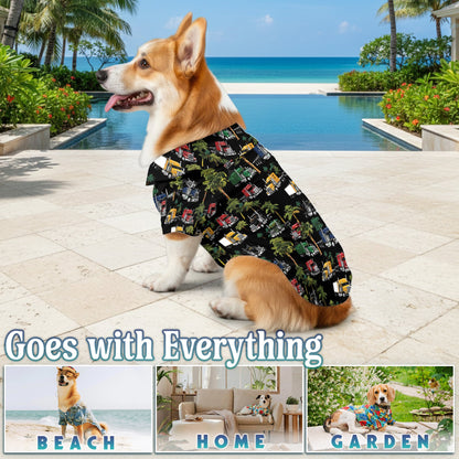 Truck Matching Dog Owner Hawaiian Shirts, Funny Pet Aloha Shirt for Beach Vacation - Azhawaiian