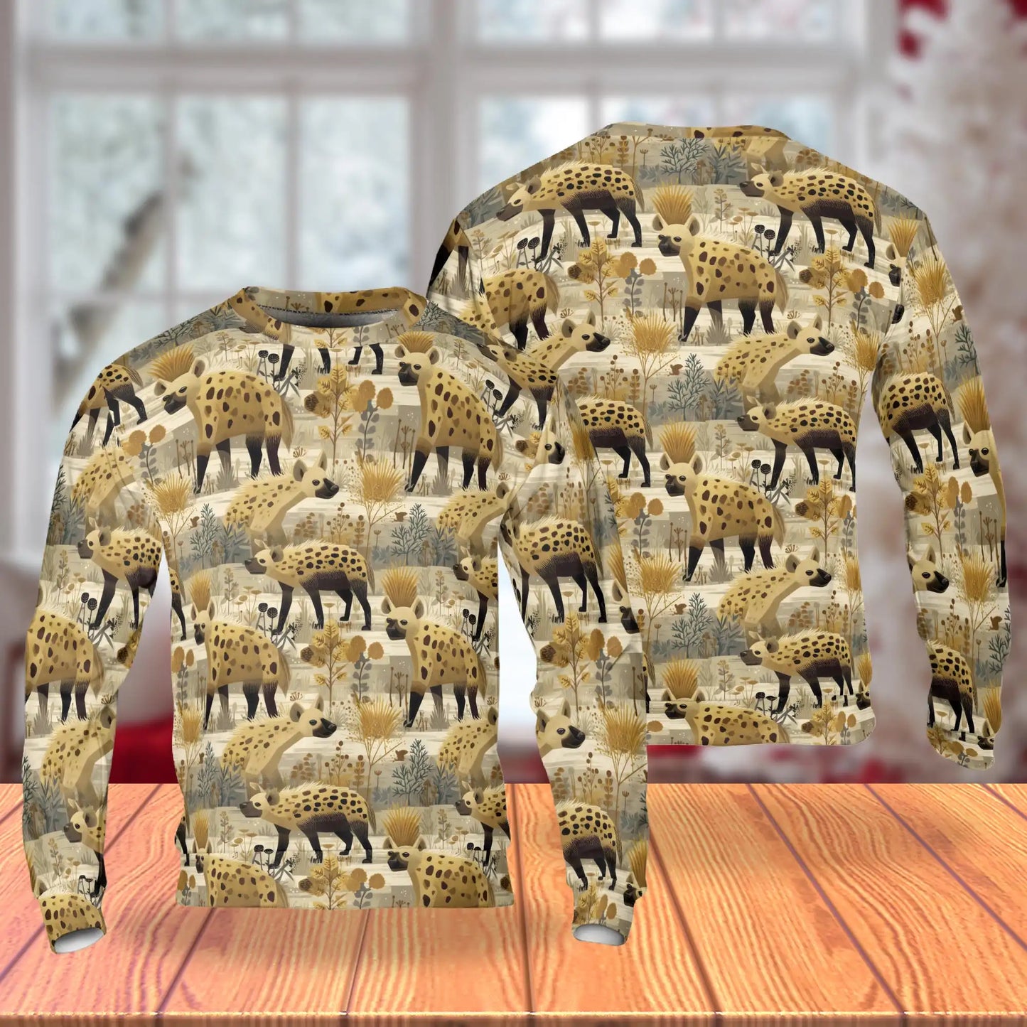 Spotted Hyenas Sweatshirt – Colorful Graphic 3D All Over Print Design