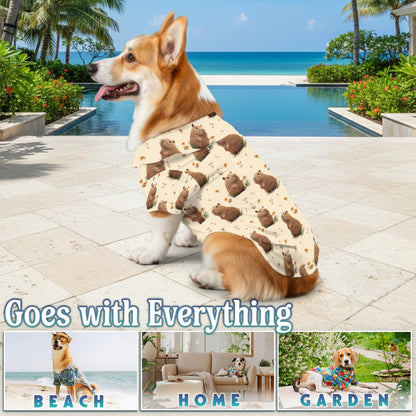 Capybara Matching Dog Owner Hawaiian Shirts, Funny Pet Aloha Shirt for Beach Vacation - Azhawaiian