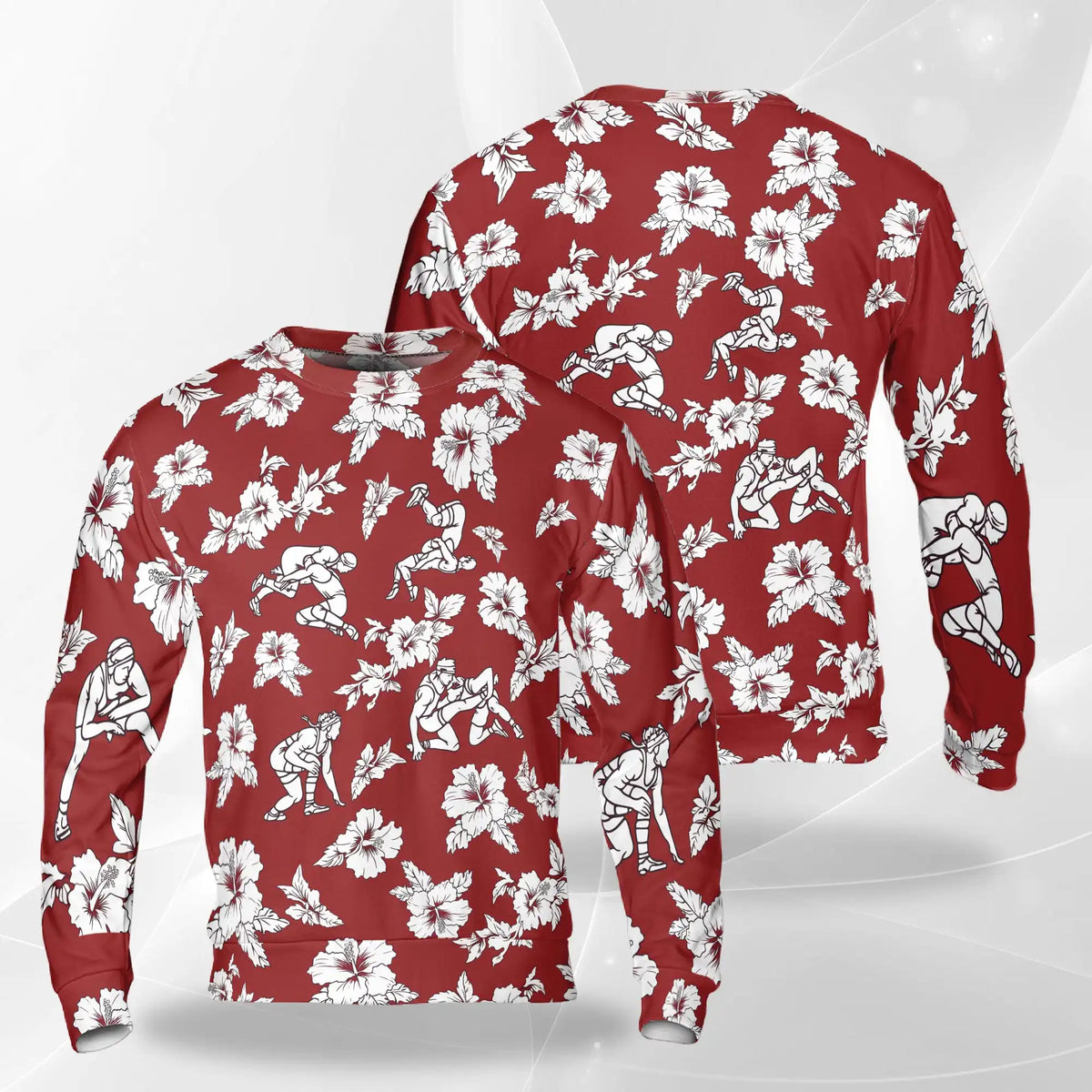 Wrestling Sweatshirt – Colorful Graphic 3D All Over Print Design