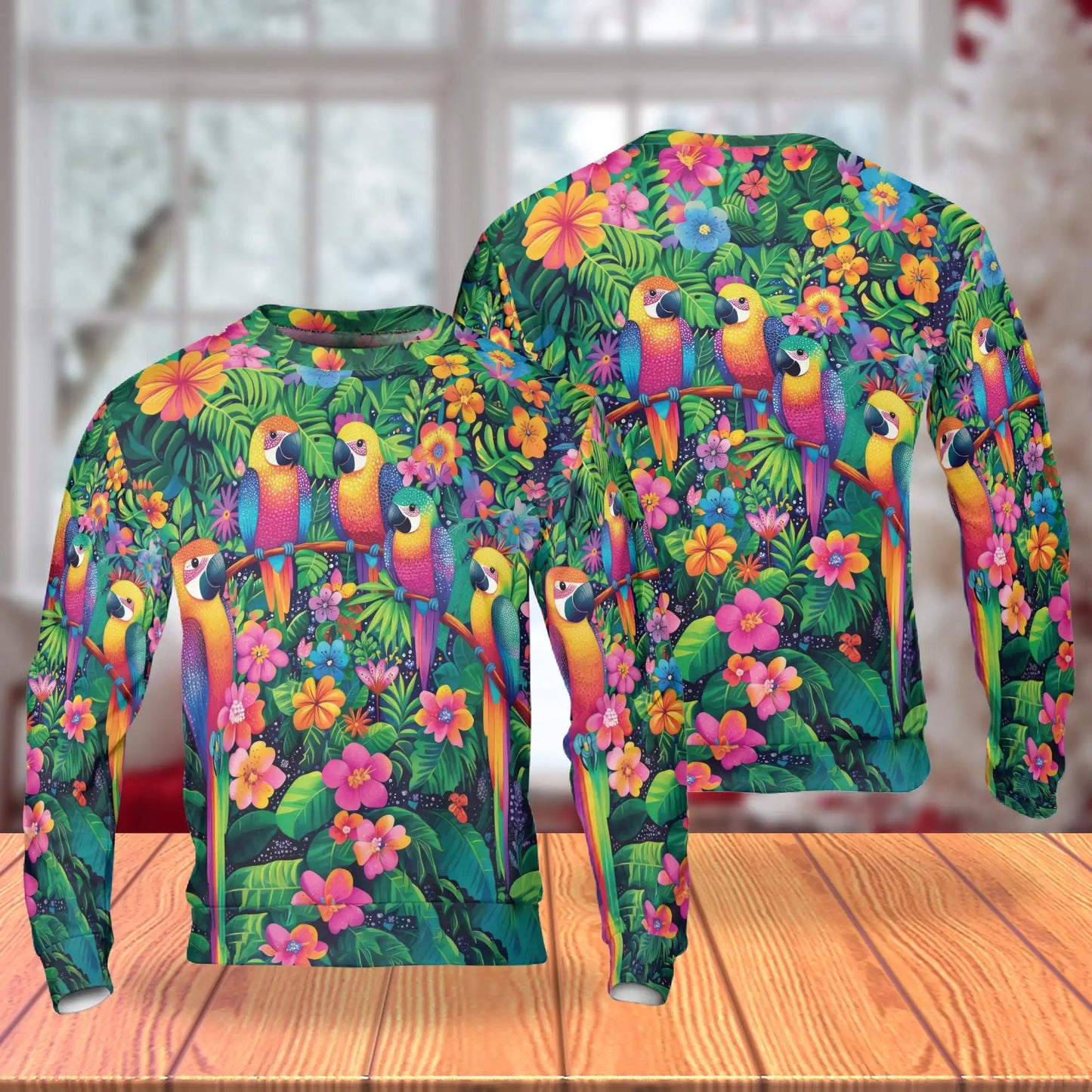 Parrot Tropical Sweatshirt – Tropical 3D All Over Print Design
