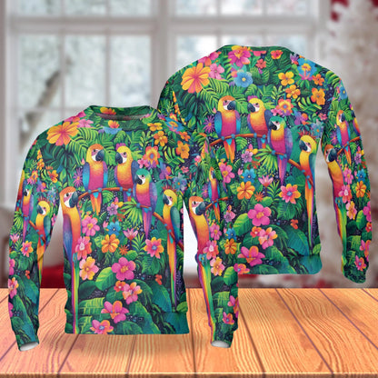 Parrot Tropical Sweatshirt – Tropical 3D All Over Print Design