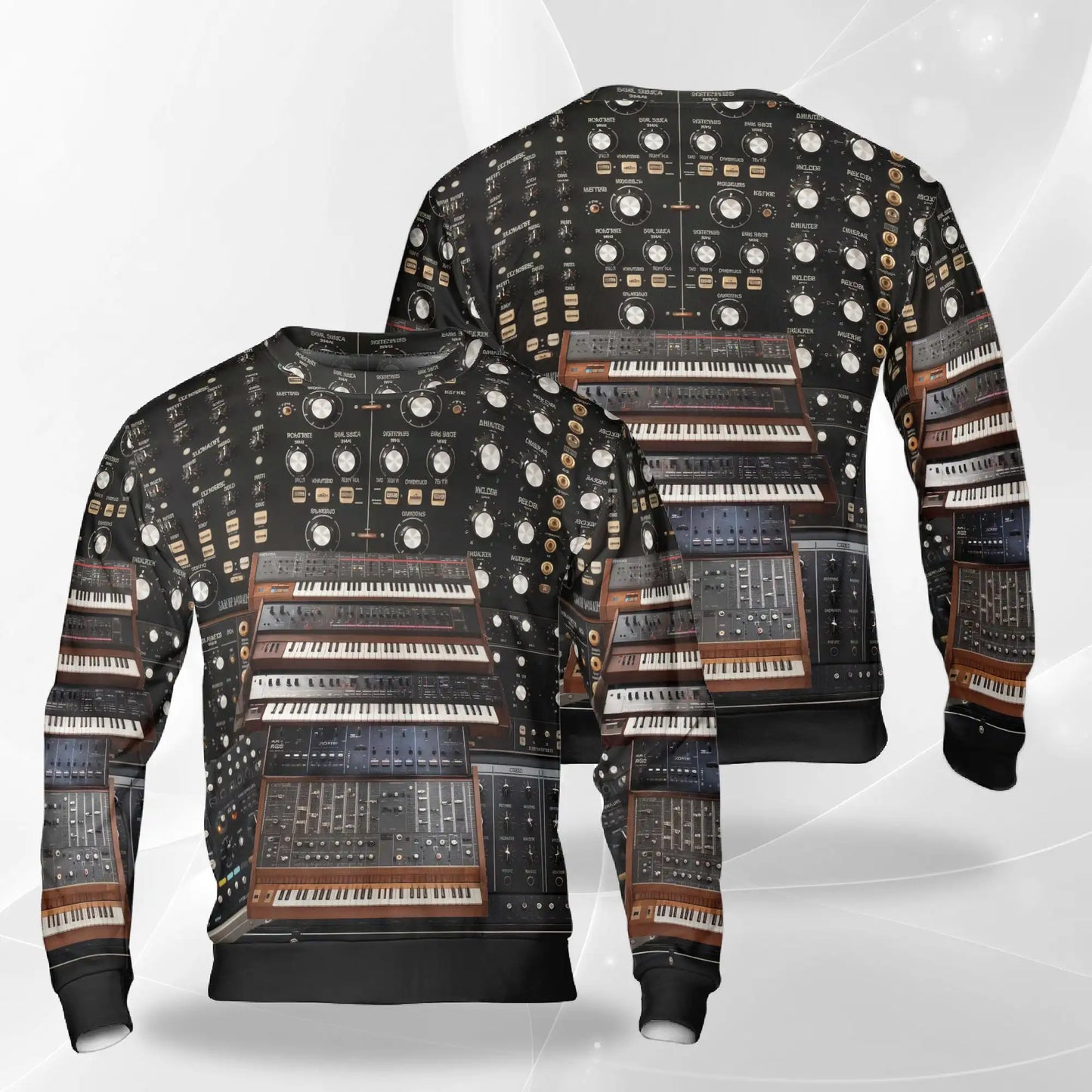 Synthesizer Sweatshirt – Colorful Graphic 3D All Over Print Design