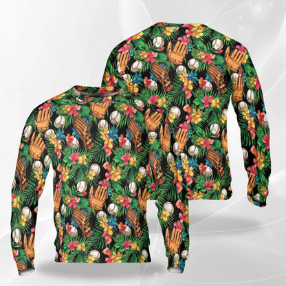 Baseball Tropical Sweatshirt – Tropical 3D All Over Print Design